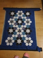 This is the finished front of the star quilt